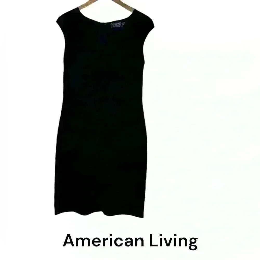American Living Womens 6 Black Dress Classic Quiet Luxury